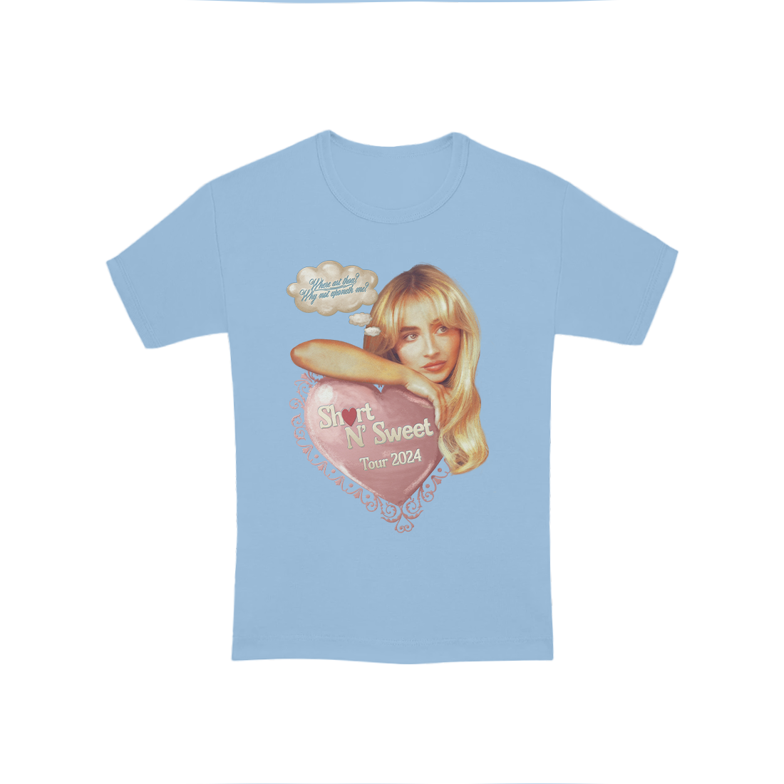 サブリナカーペンター/SHORT N SWEET 北米ツアー 限定Tシャツ Short n' Sweet Tour Where Are Thou Tee - Sabrina Carpenter CA
