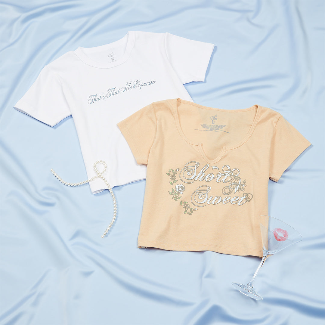 Short n' Sweet Baby Tee - Sabrina Carpenter CA