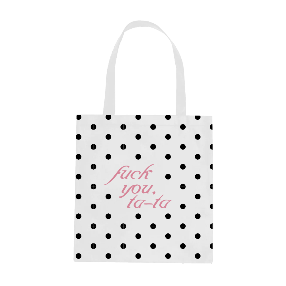 Forgive My French Polka Dot Tote